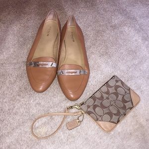 Coach flats and mini bag